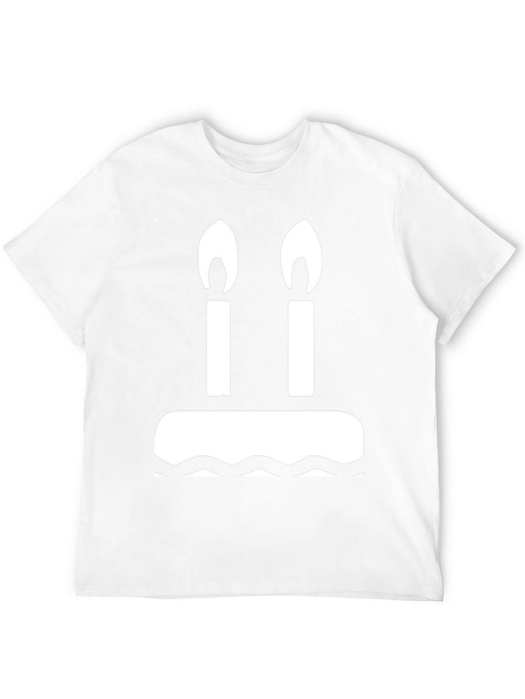 Birthday Cake T-Shirt: Two Candles Graphic Tee