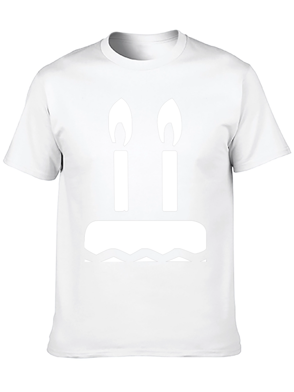 Birthday Cake T-Shirt: Two Candles Graphic Tee