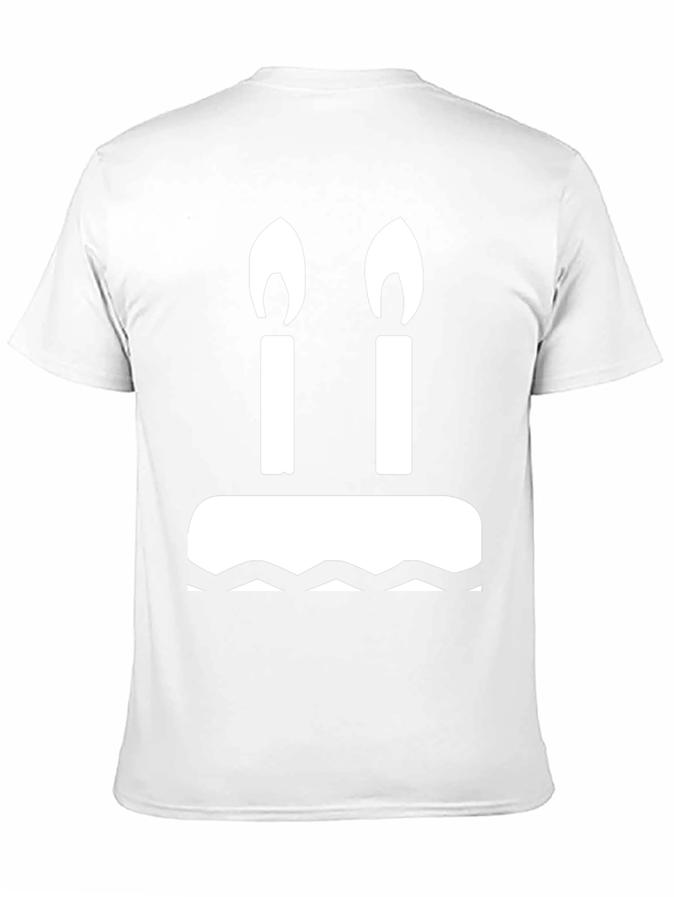 Birthday Cake T-Shirt: Two Candles Graphic Tee