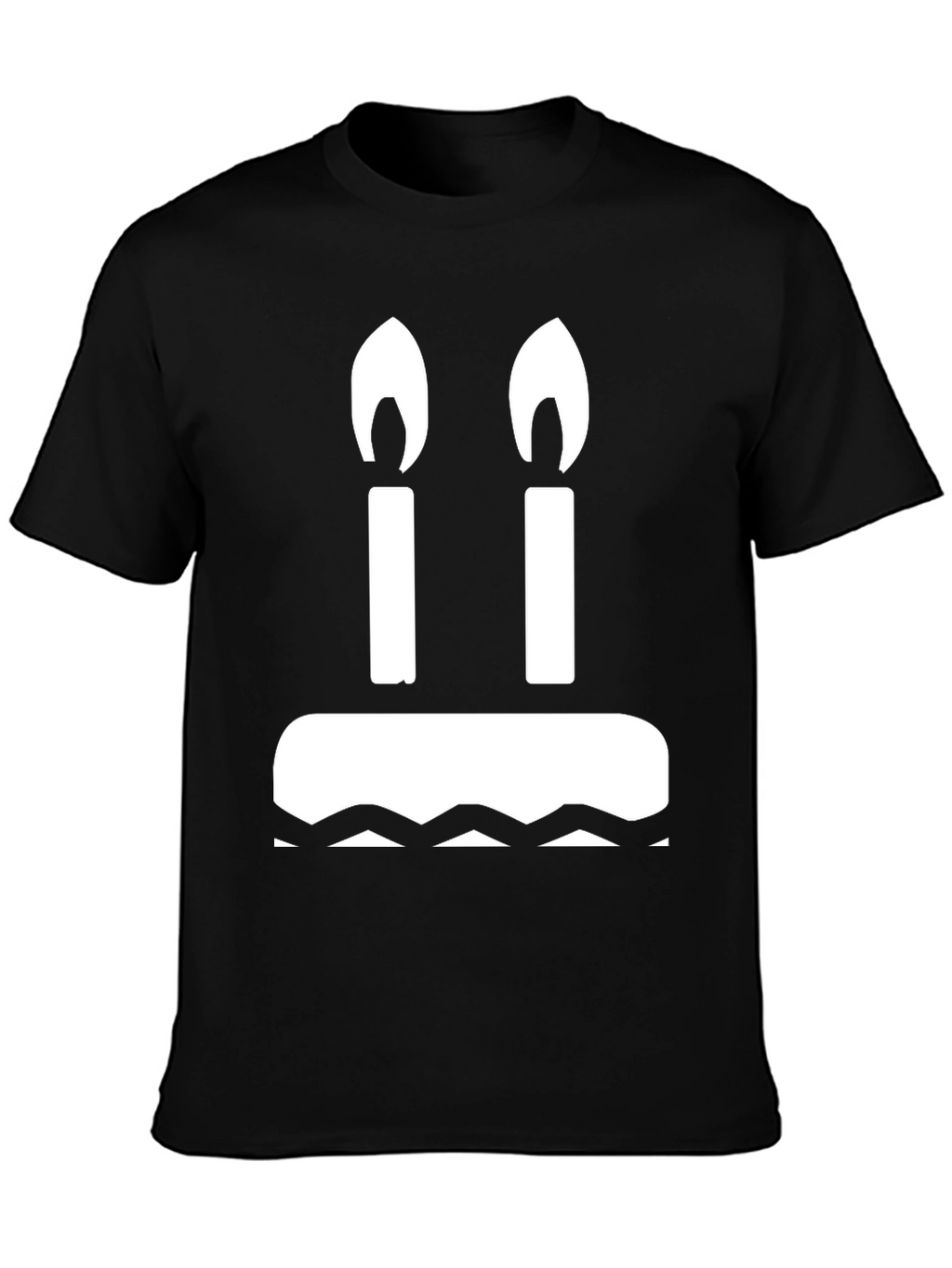 Birthday Cake T-Shirt: Two Candles Graphic Tee
