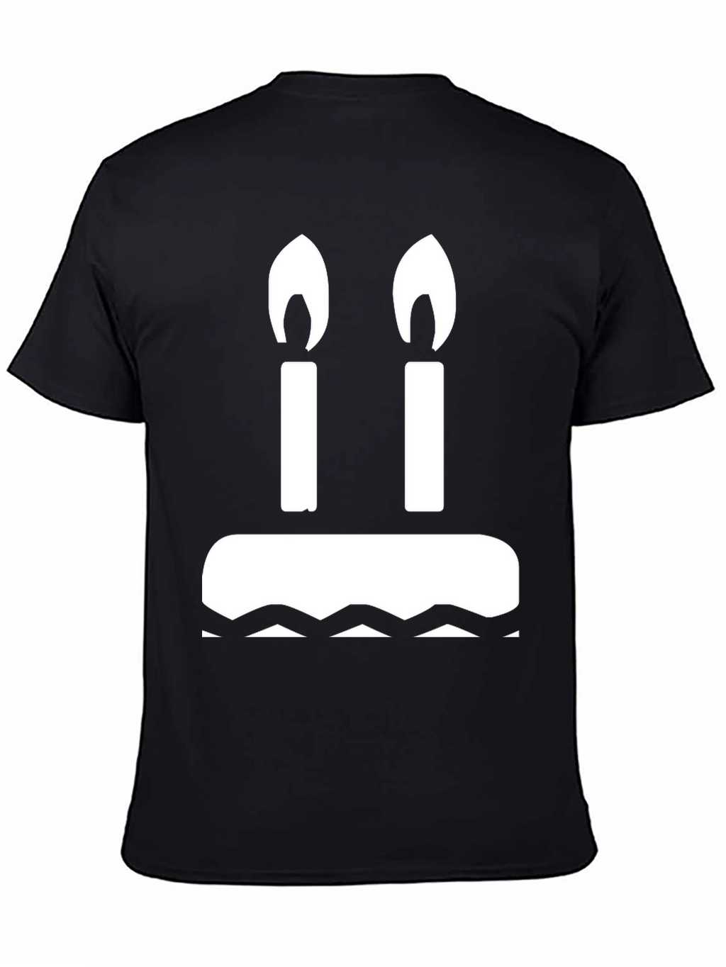 Birthday Cake T-Shirt: Two Candles Graphic Tee