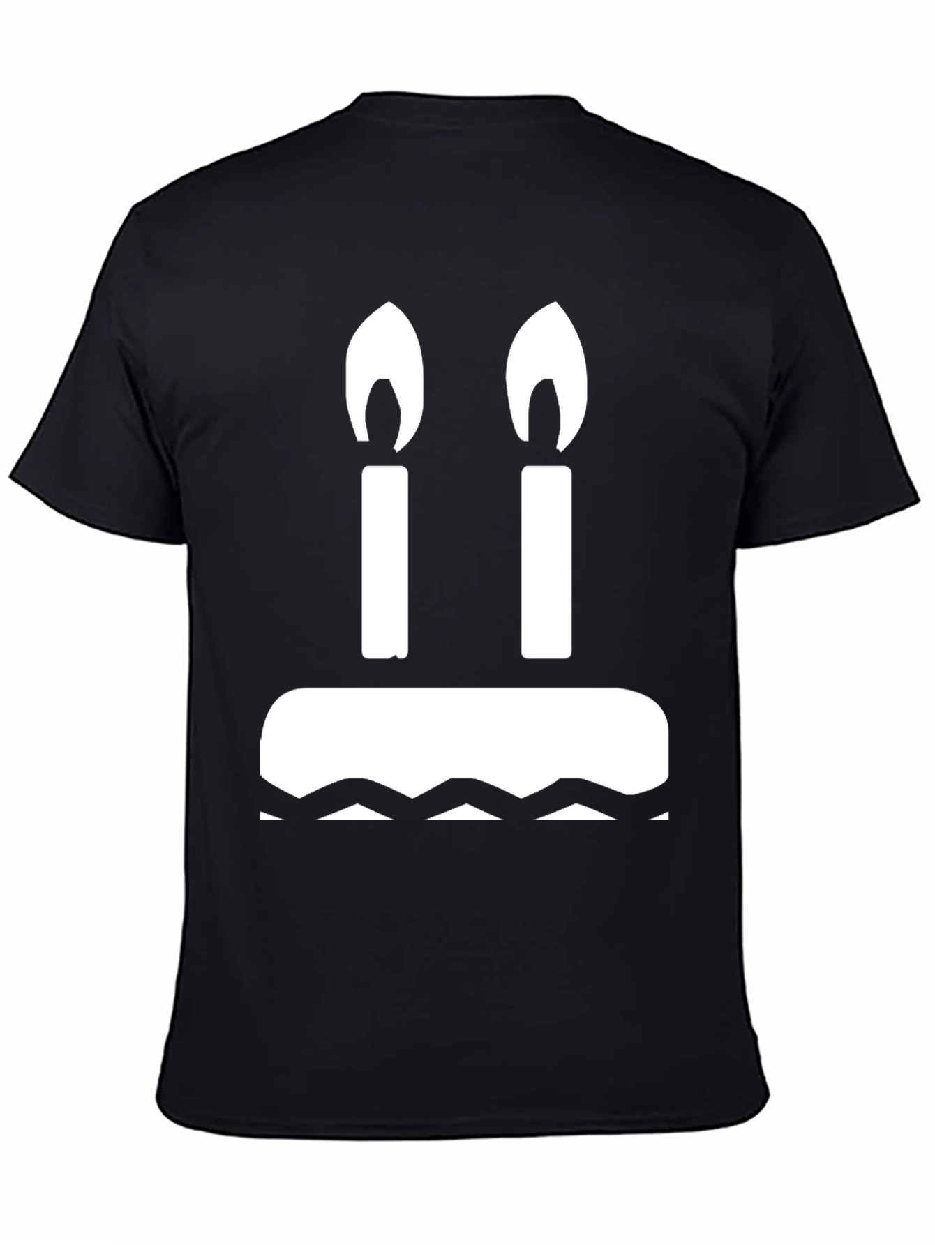 Birthday Cake T-Shirt: Two Candles Graphic Tee