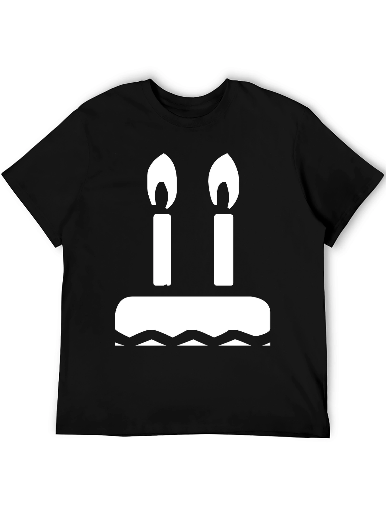 Birthday Cake T-Shirt: Two Candles Graphic Tee