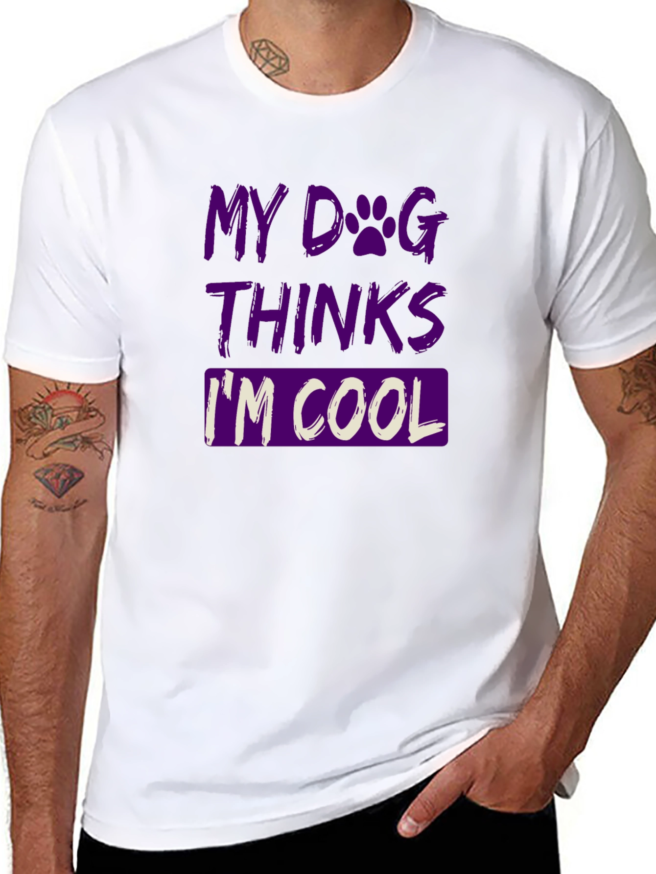 My Dog Thinks Im Cool Graphic T-Shirt