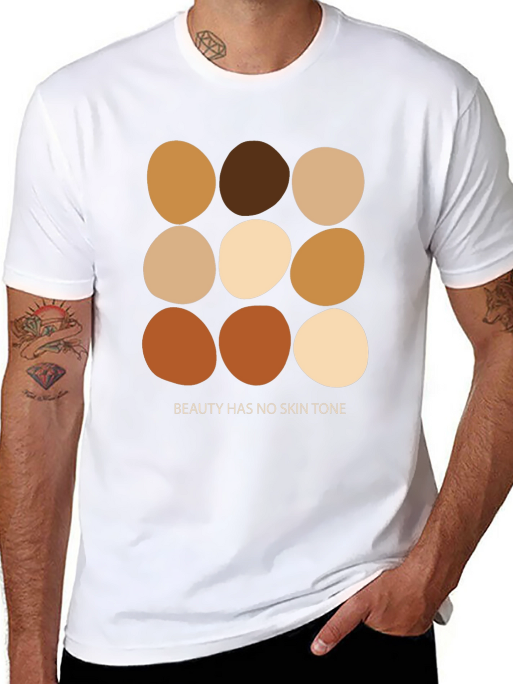 Beauty Has No Skin Tone Graphic Tee