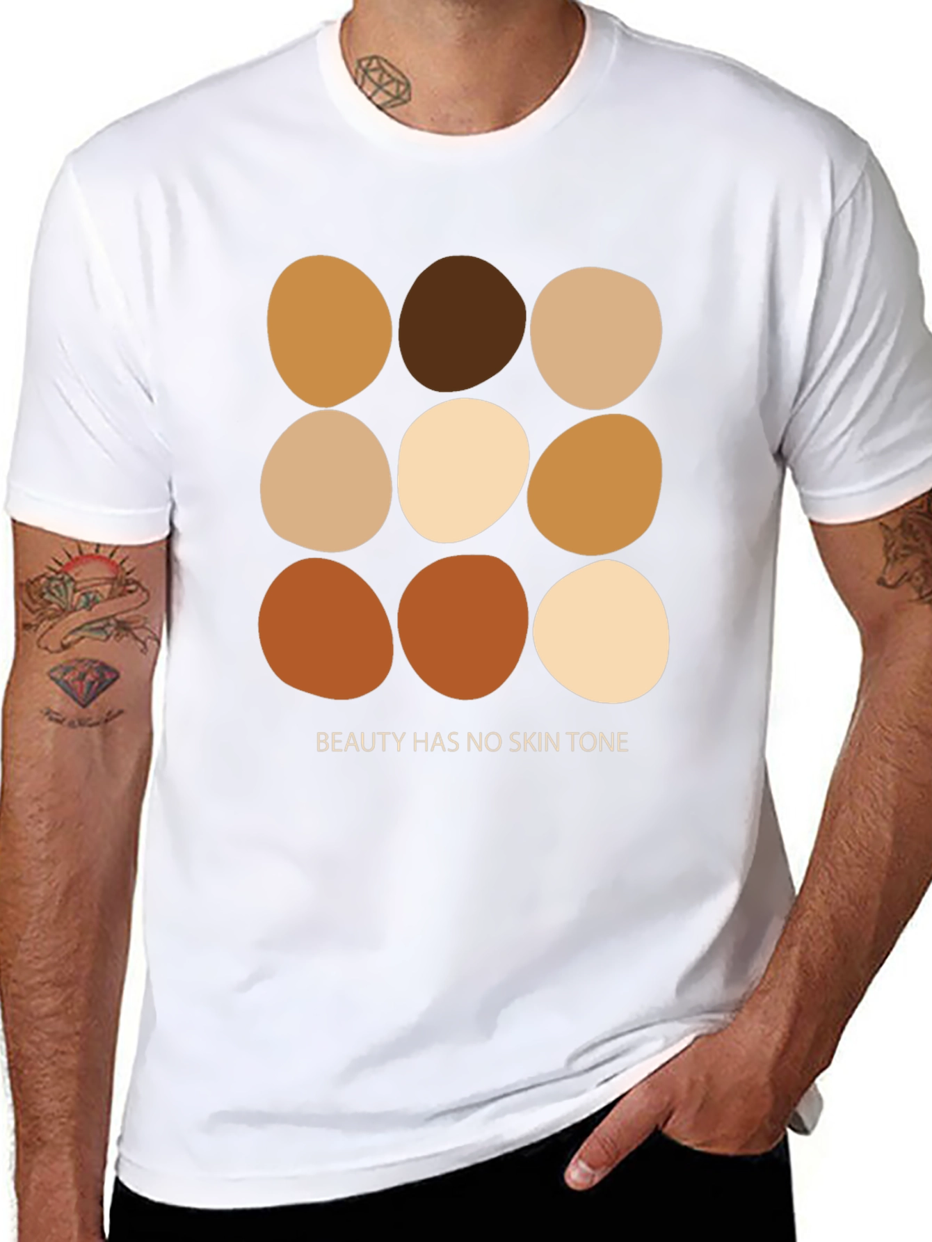Beauty Has No Skin Tone Graphic Tee
