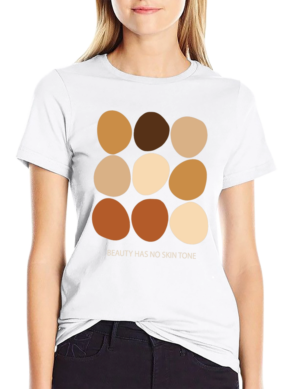 Beauty Has No Skin Tone Graphic Tee