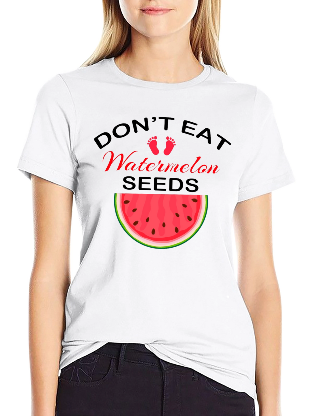 Funny Pregnancy Watermelon Seeds T-Shirt