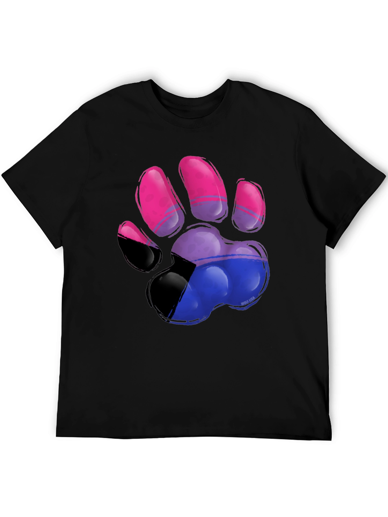 Bisexual Pride Paw Print T-Shirt