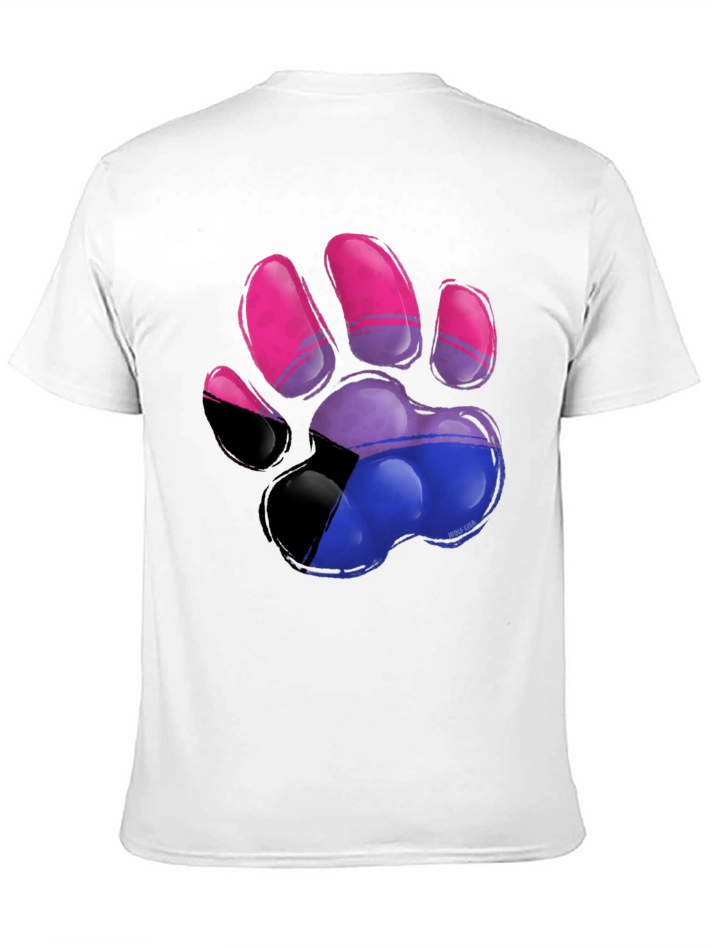 Bisexual Pride Paw Print T-Shirt