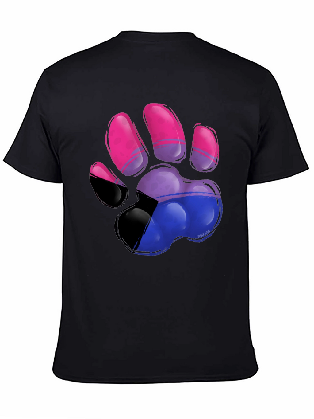 Bisexual Pride Paw Print T-Shirt