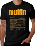 Muffin Nutrition Facts T-Shirt - Funny Food Tee