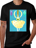 Artistic Graphic Tee: Modern Pop Art Design