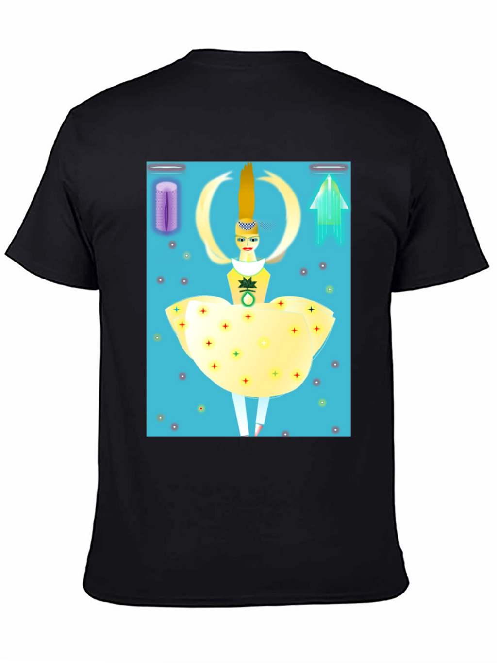 Artistic Graphic Tee: Modern Pop Art Design