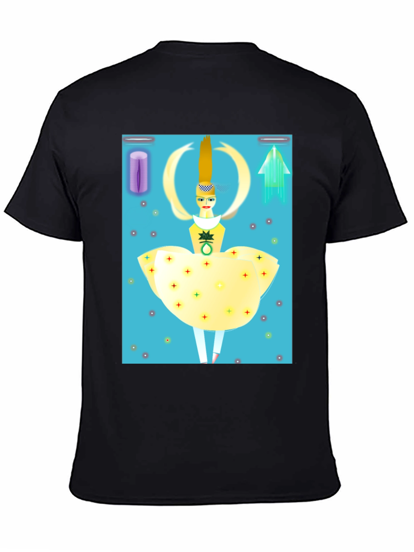 Artistic Graphic Tee: Modern Pop Art Design