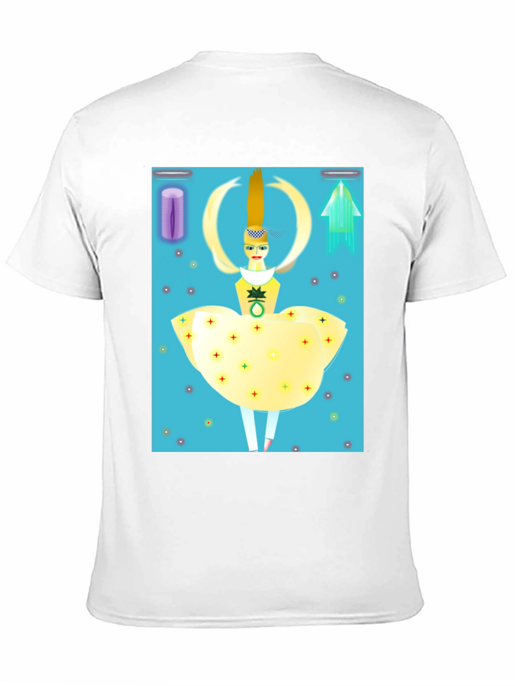 Artistic Graphic Tee: Modern Pop Art Design