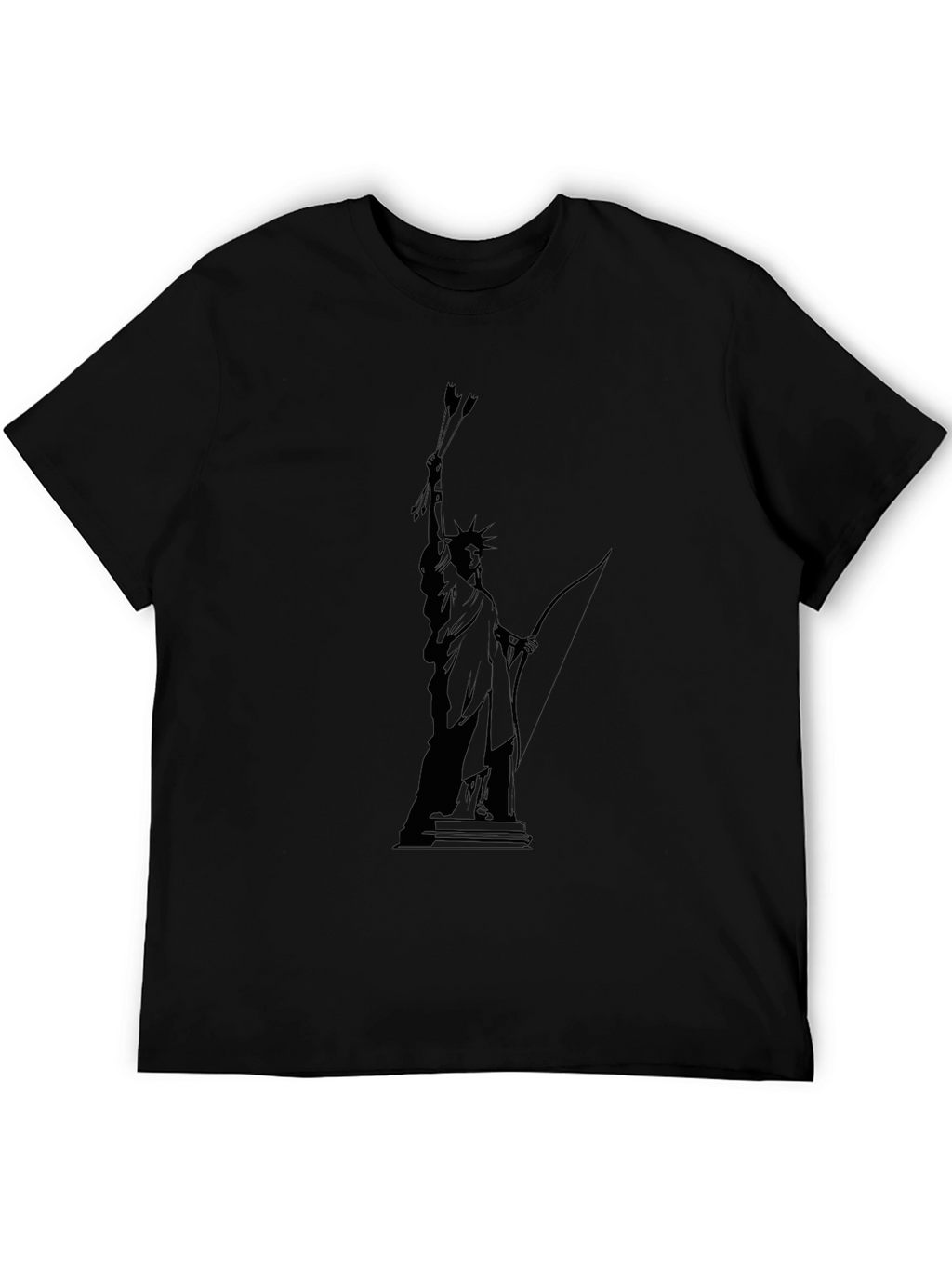 Liberty Archer Graphic Tee - Black Cotton Comfort