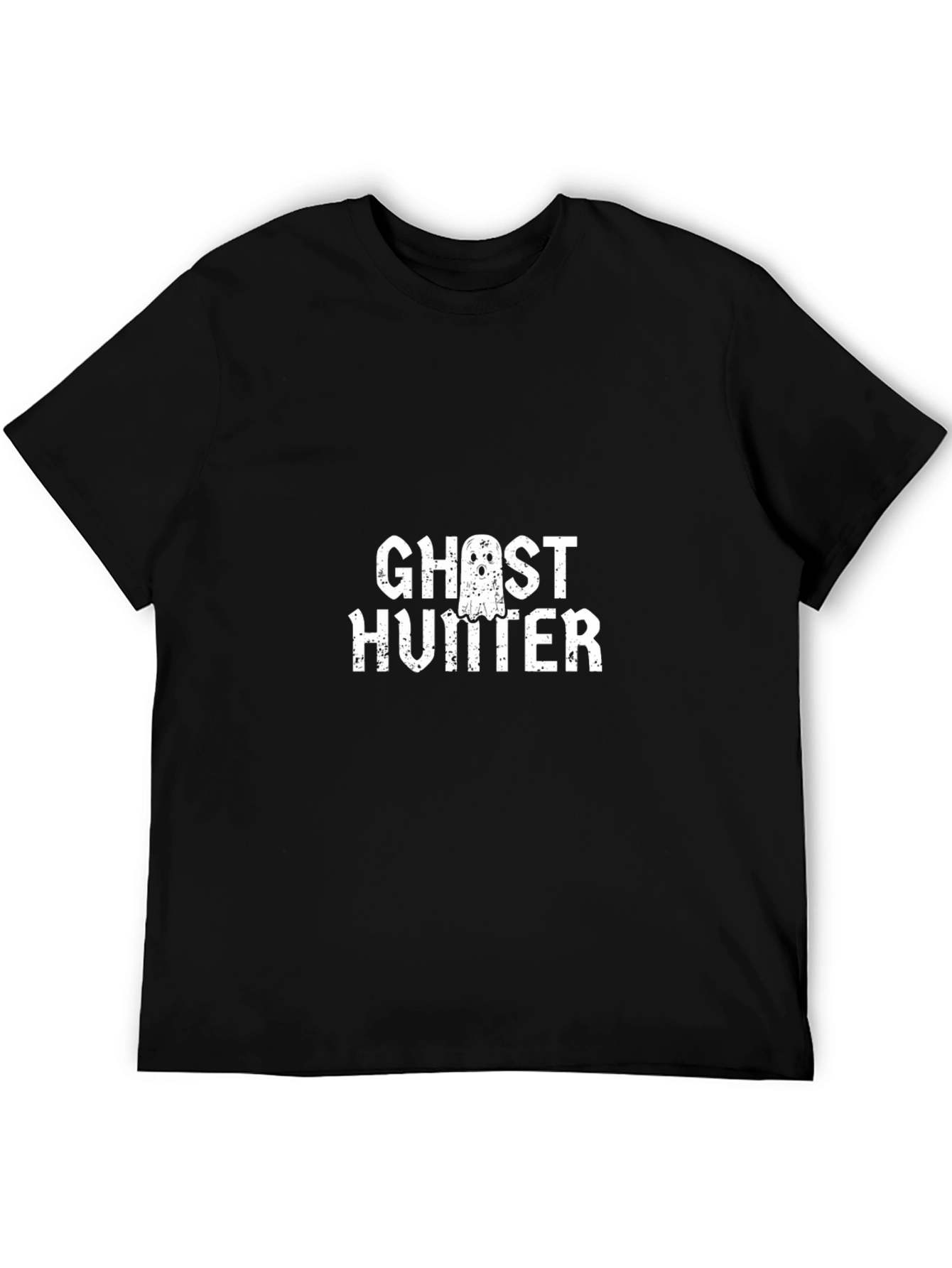Ghost Hunter Black Cotton T-Shirt