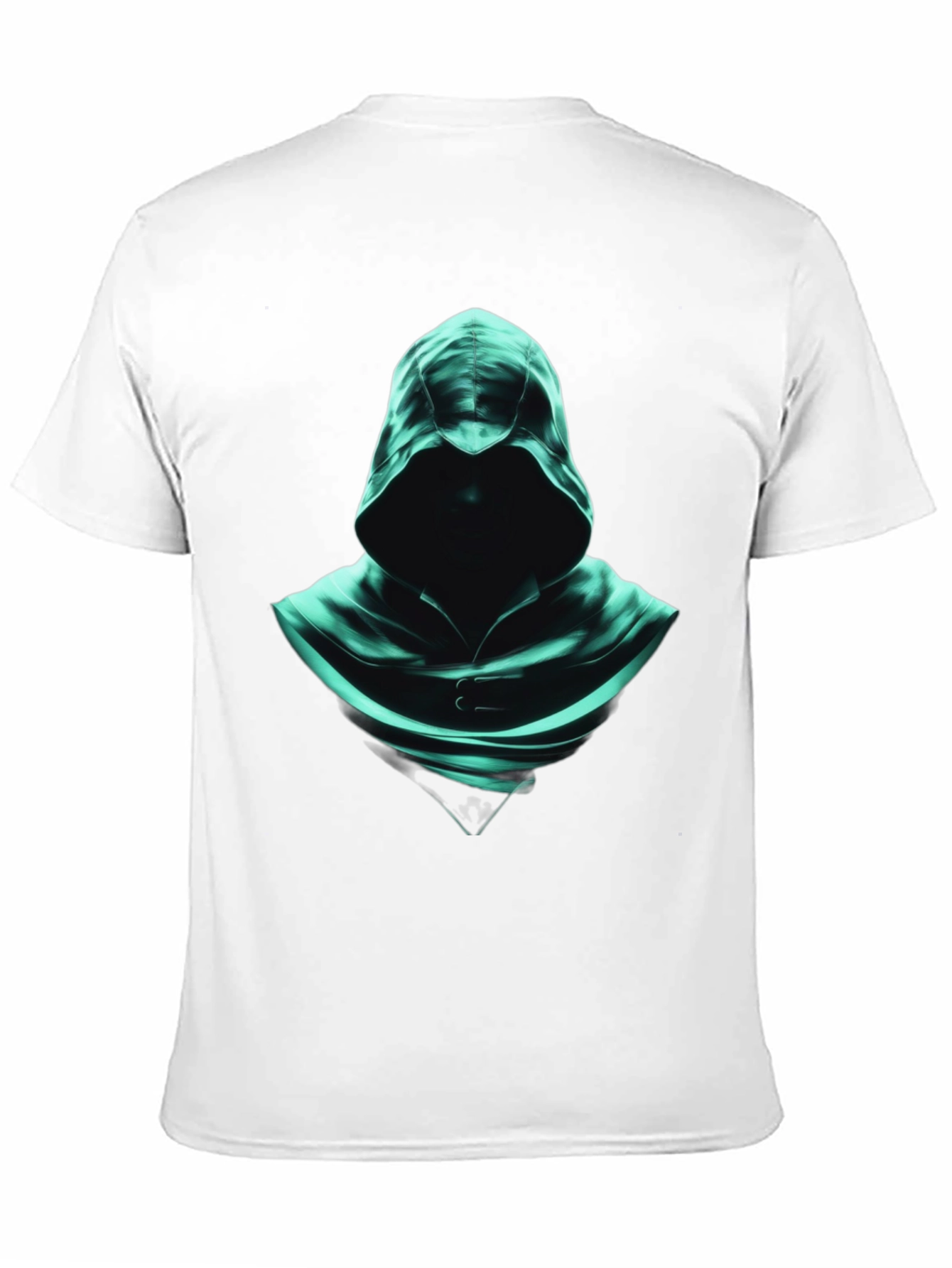 Hooded Shadow Graphic Tee - Mysterious Style