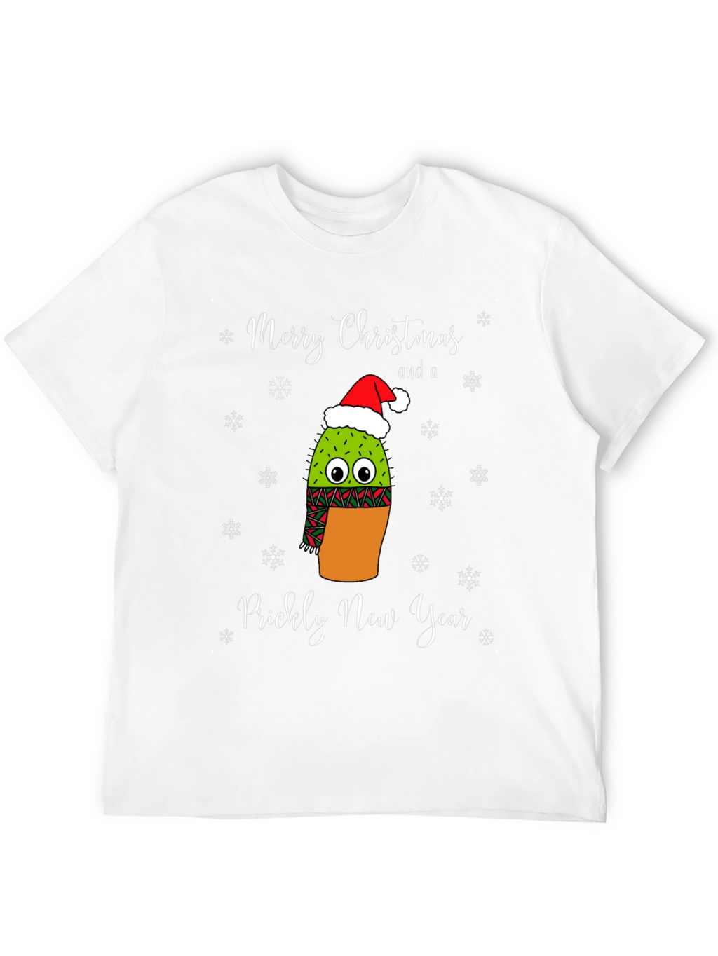 Prickly New Year Christmas Cactus T-Shirt