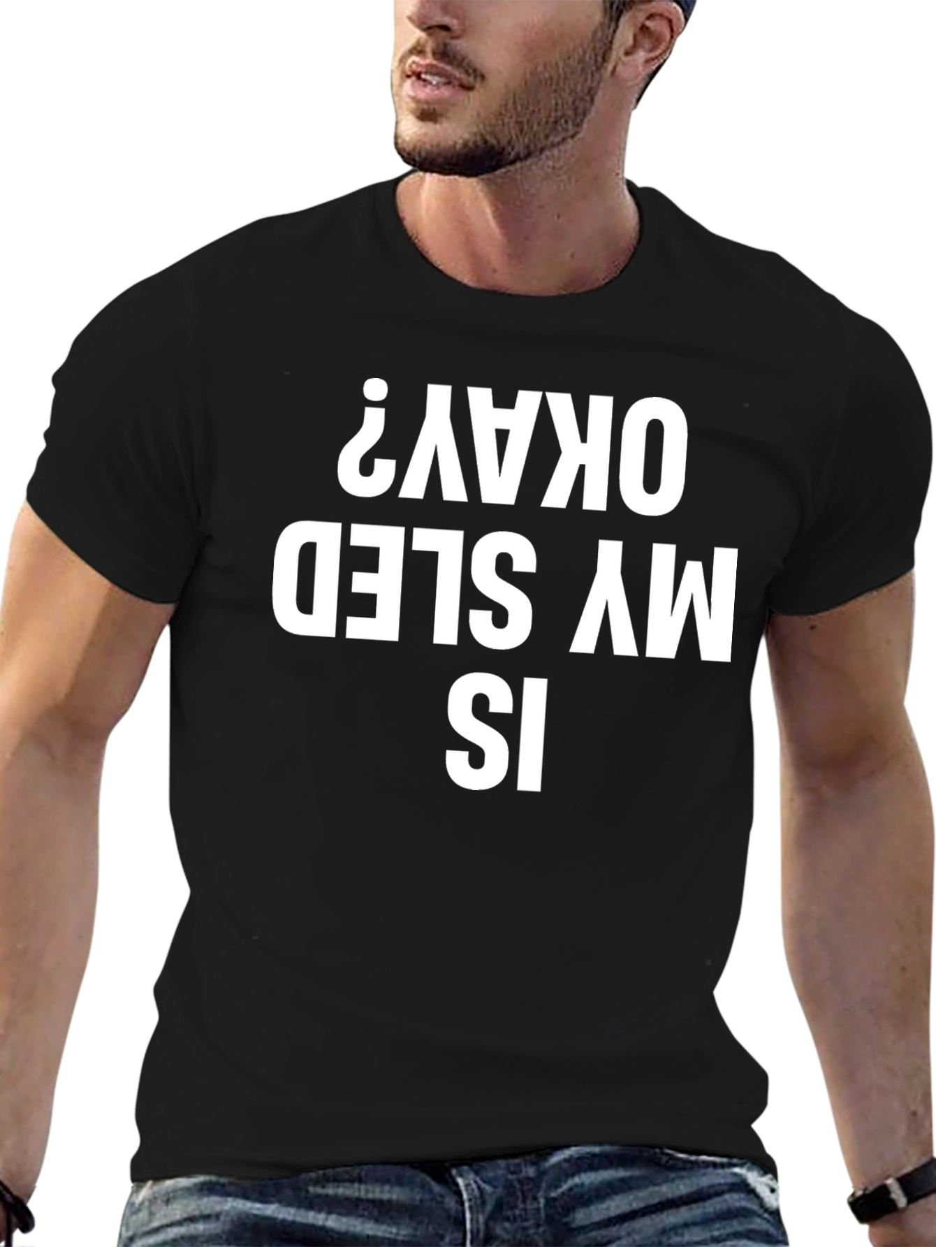 Is My Sled Okay? Black Graphic Tee