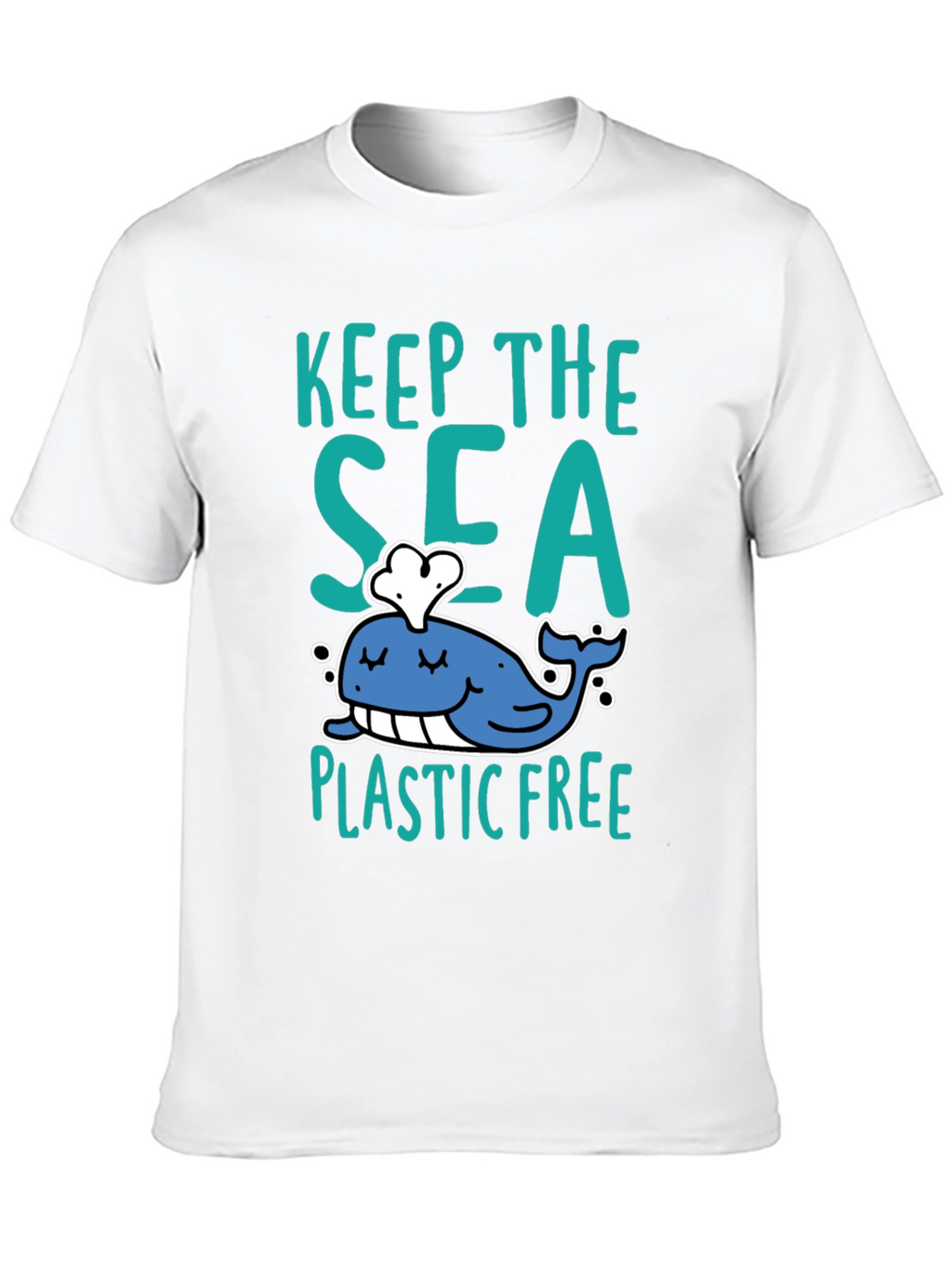 Keep The Sea Plastic Free Black T-Shirt
