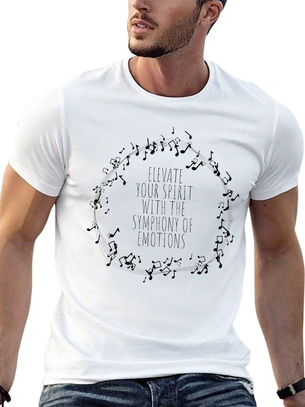 Elevate Your Spirit Graphic Music T-Shirt