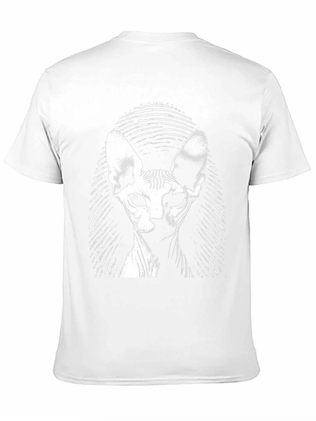 Sphynx Cat Graphic Tee - Black