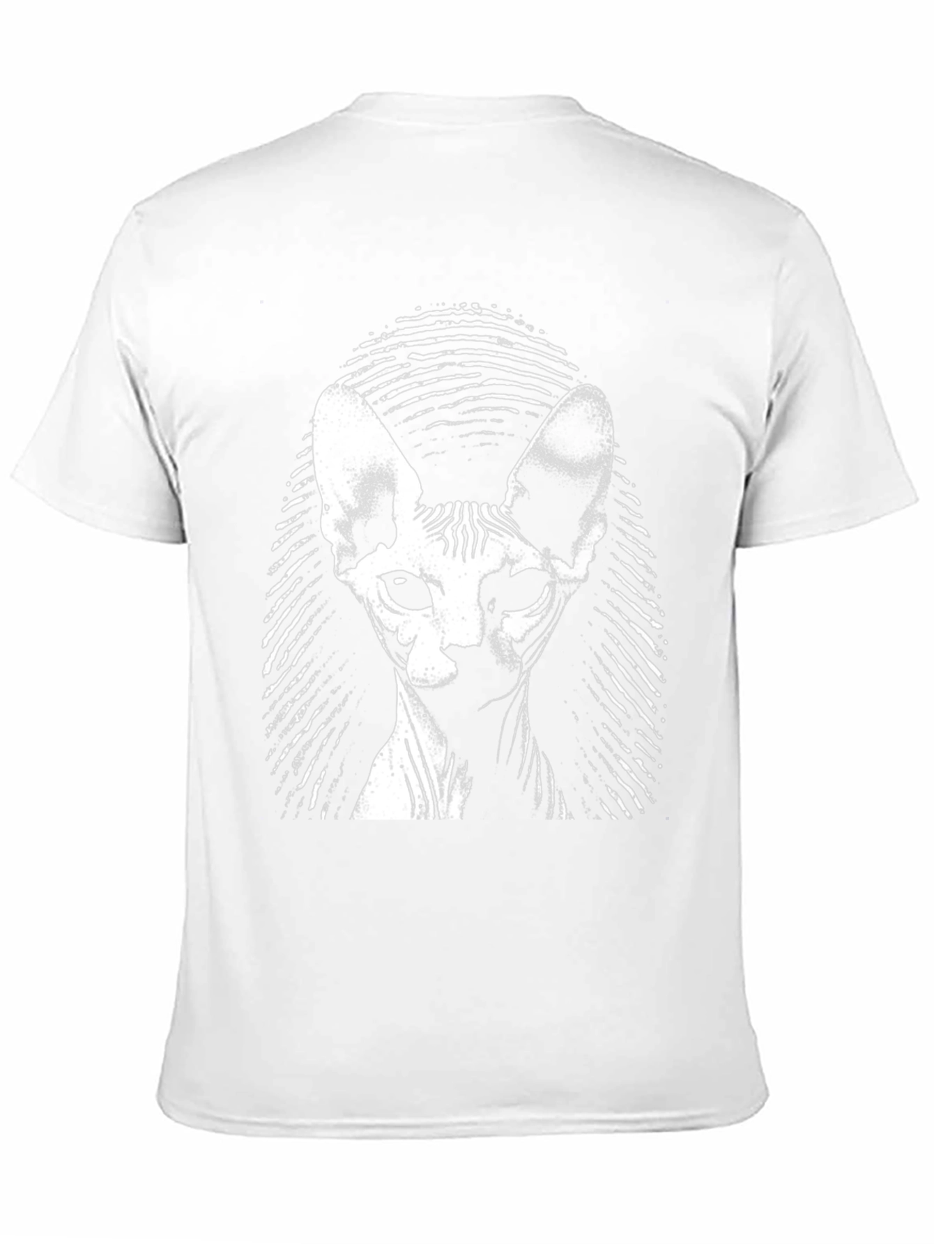 Sphynx Cat Graphic Tee - Black