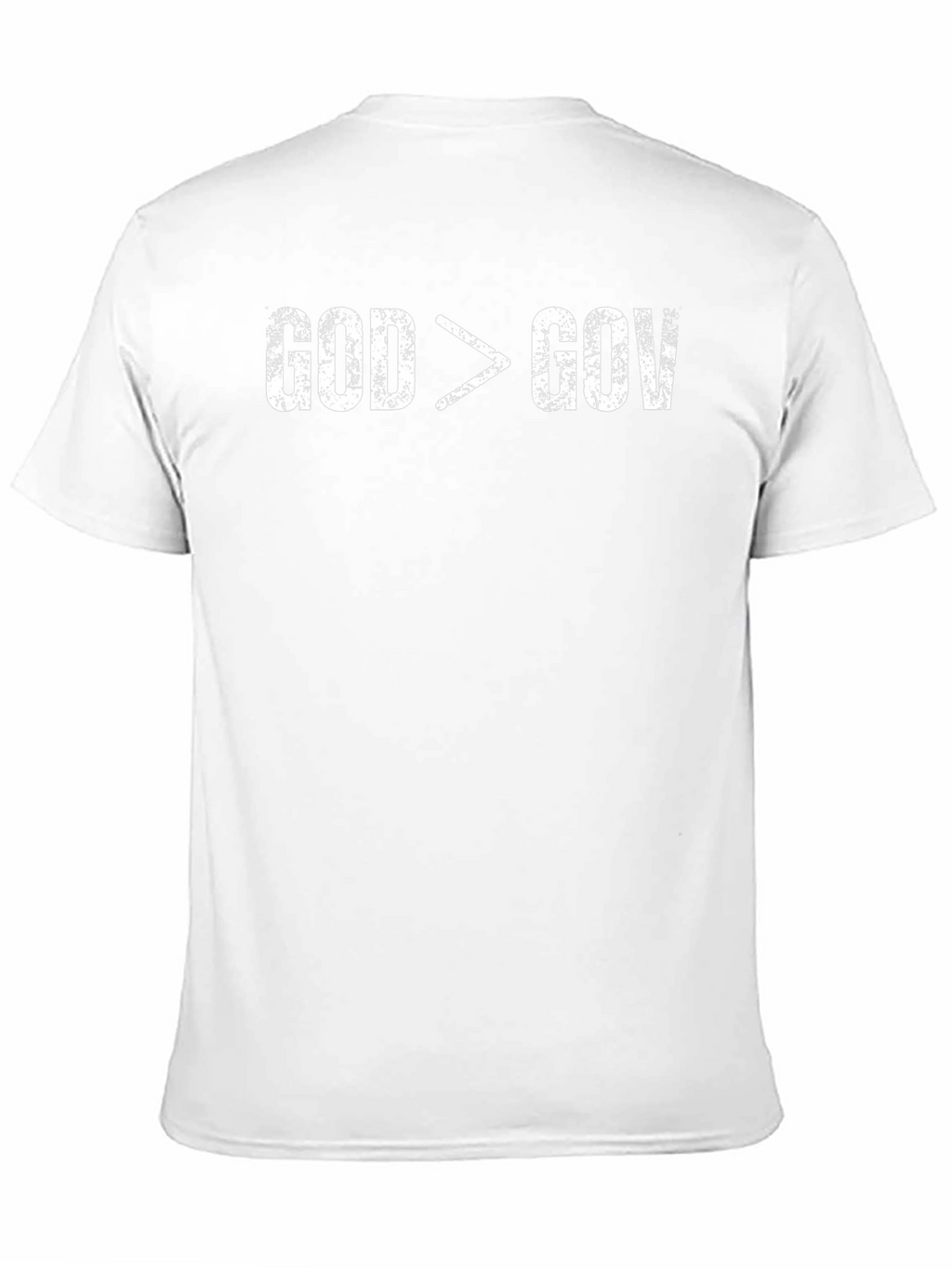 God is Greater Than Gov Distressed T-Shirt