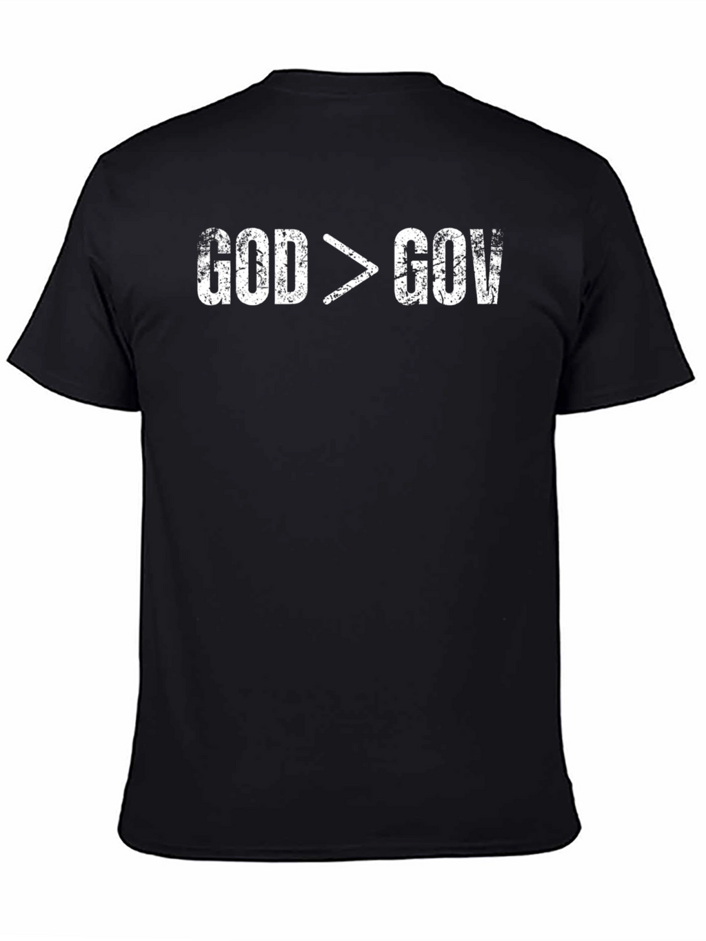 God is Greater Than Gov Distressed T-Shirt
