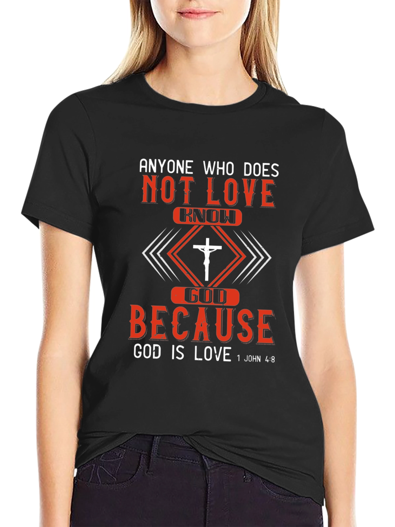 Christian T-Shirt: God is Love - Mens Graphic Tee