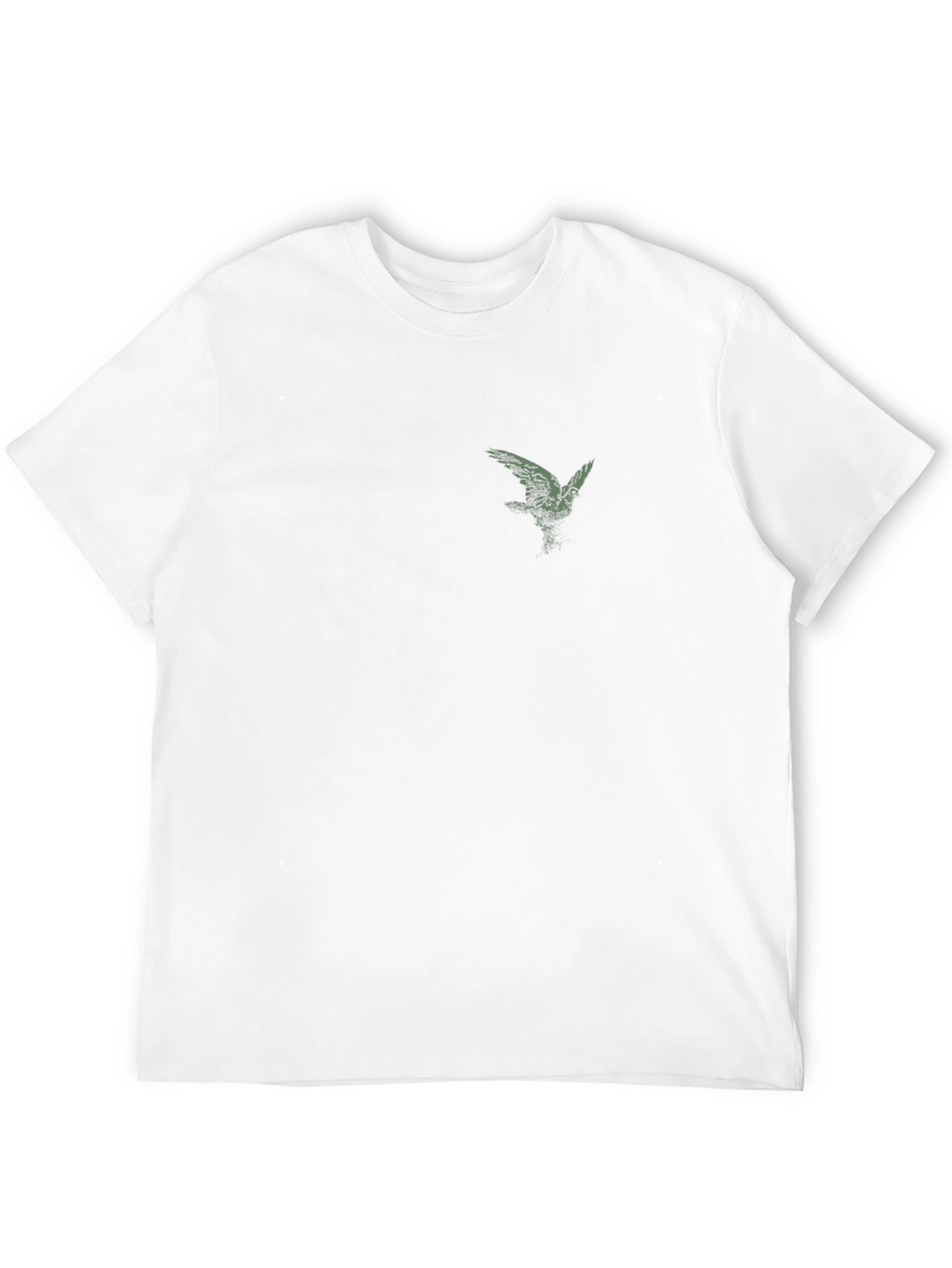 Mens Black T-Shirt with Eagle Graphic