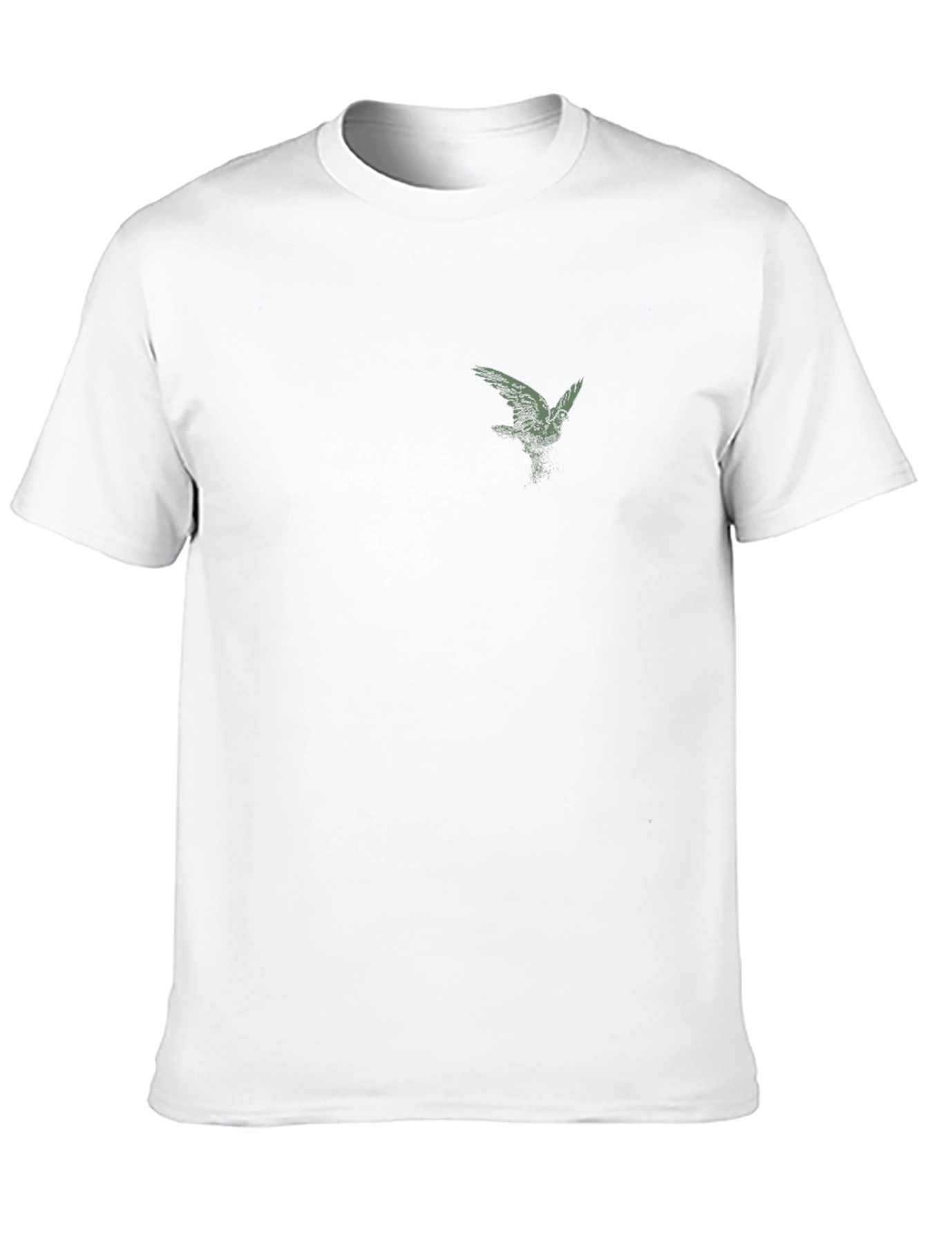 Mens Black T-Shirt with Eagle Graphic