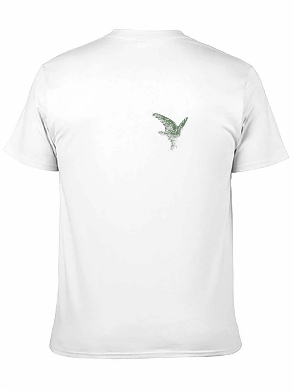 Mens Black T-Shirt with Eagle Graphic