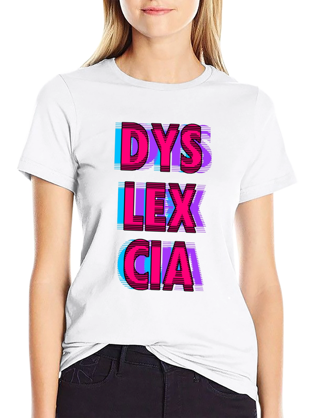 Dyslexia Awareness Graphic T-Shirt