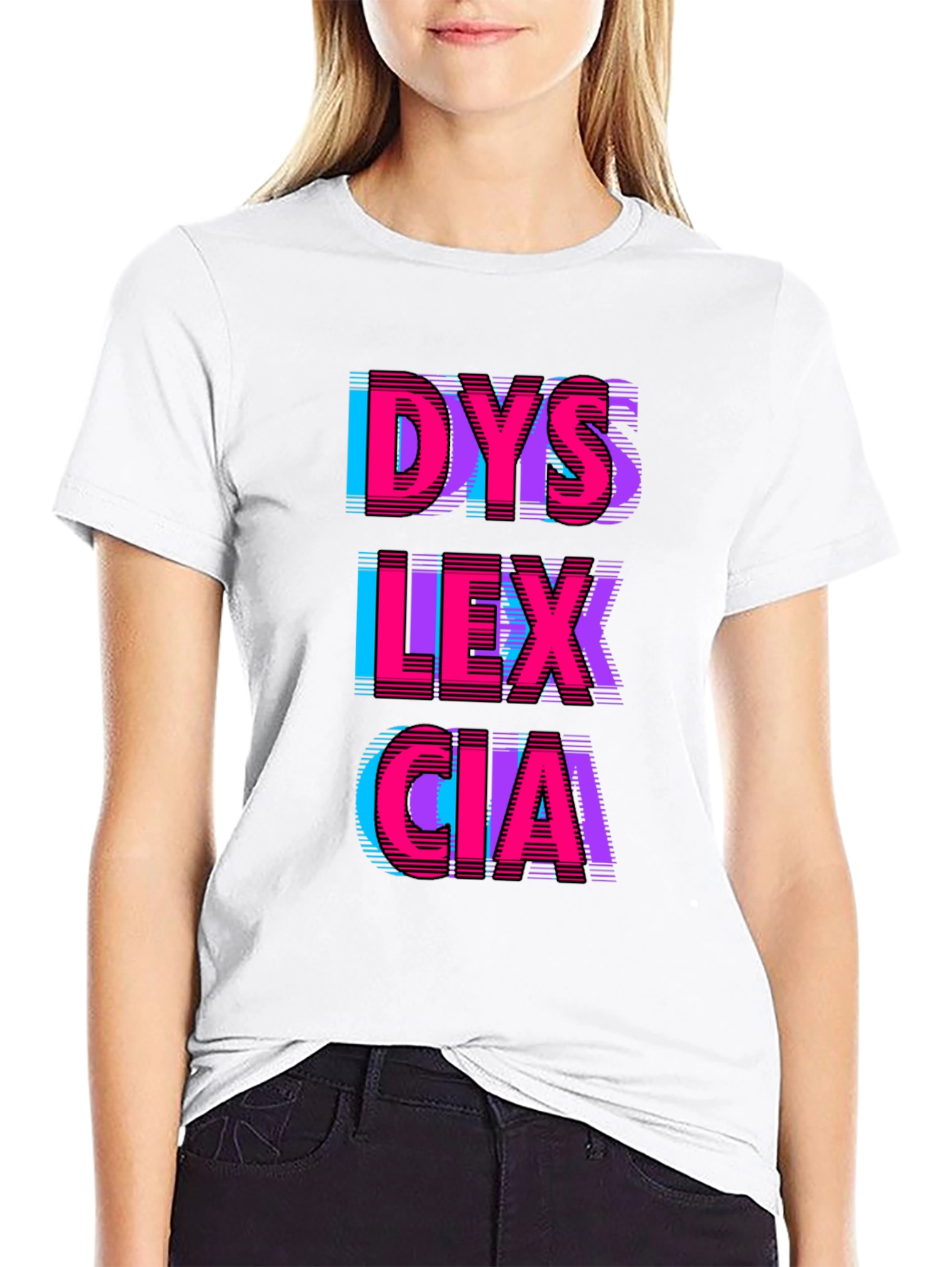 Dyslexia Awareness Graphic T-Shirt