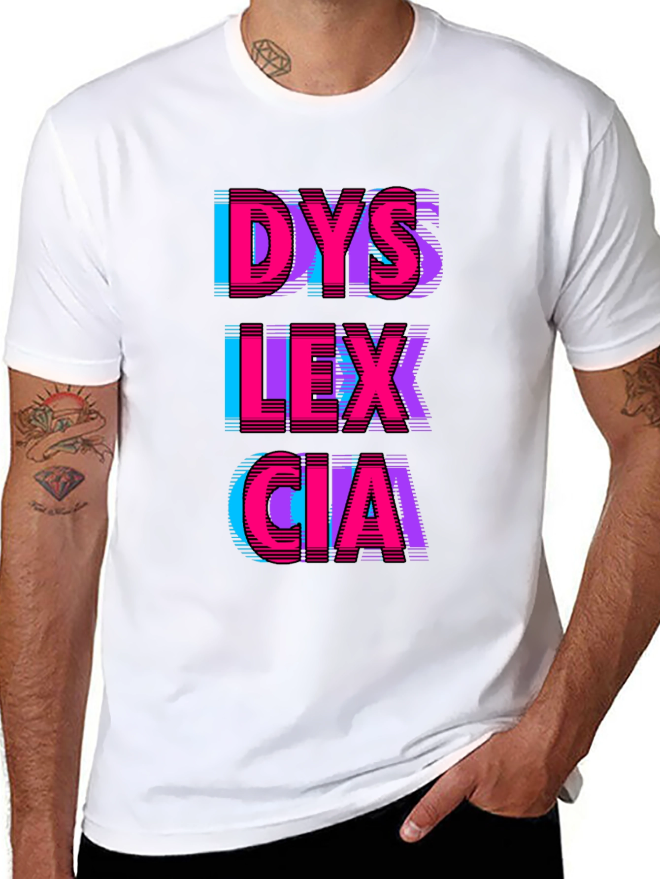 Dyslexia Awareness Graphic T-Shirt