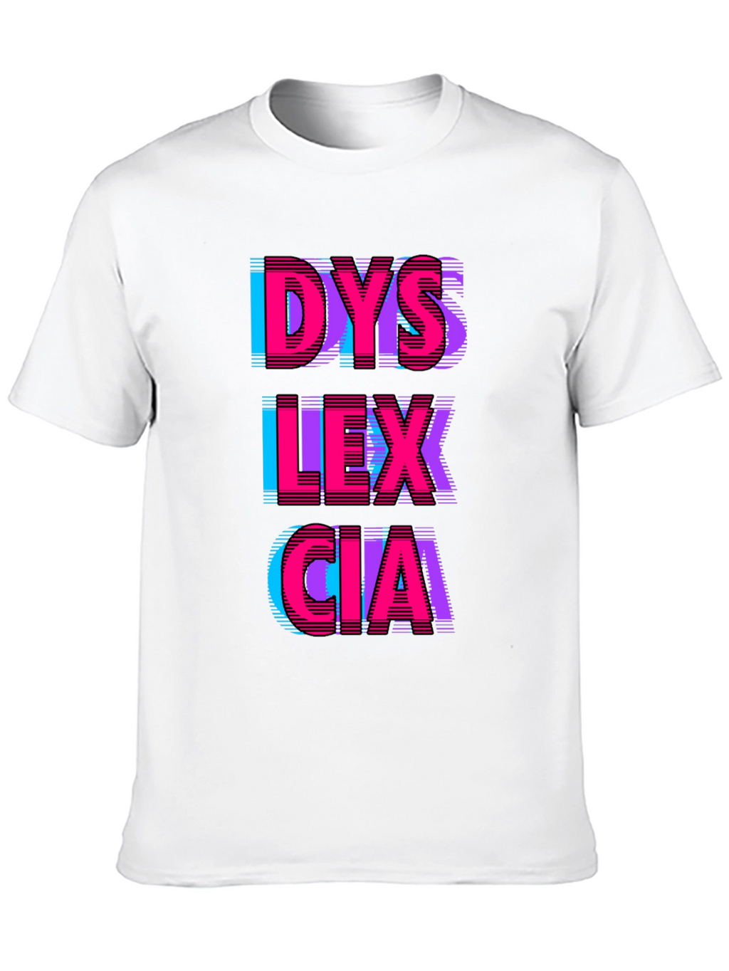 Dyslexia Awareness Graphic T-Shirt
