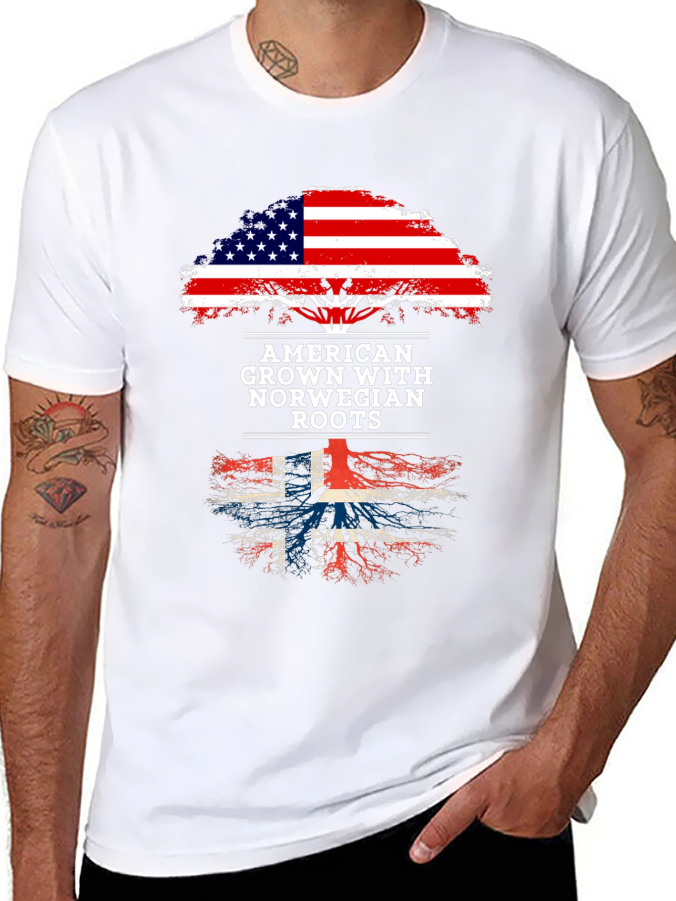 American Grown Norwegian Roots T-Shirt