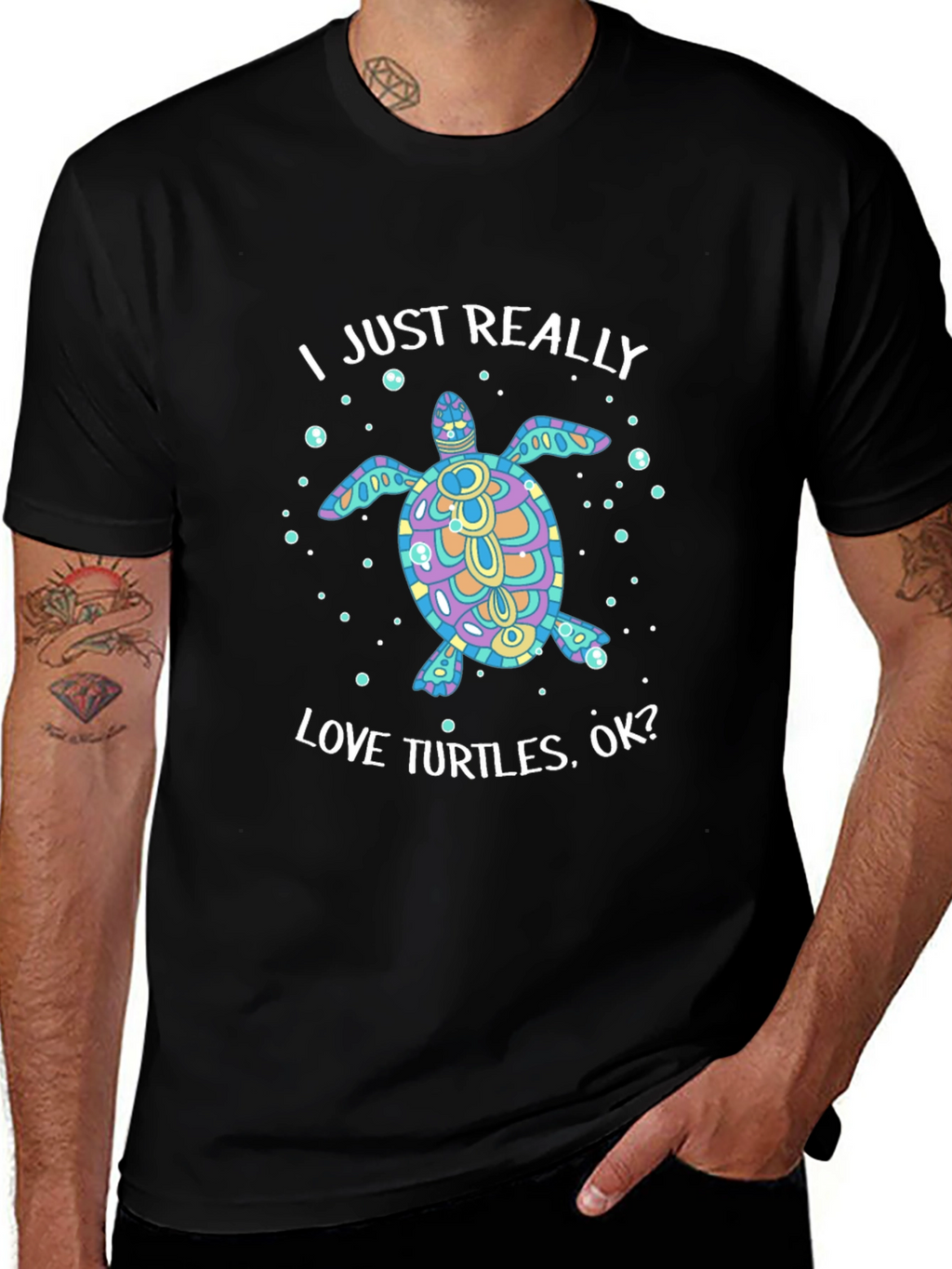 I Love Turtles Graphic T-Shirt