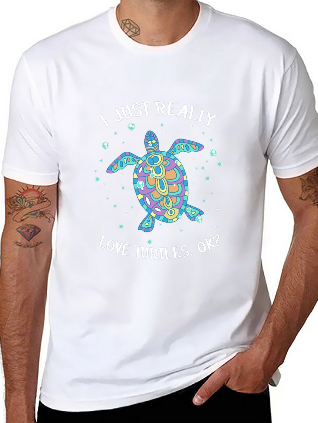 I Love Turtles Graphic T-Shirt