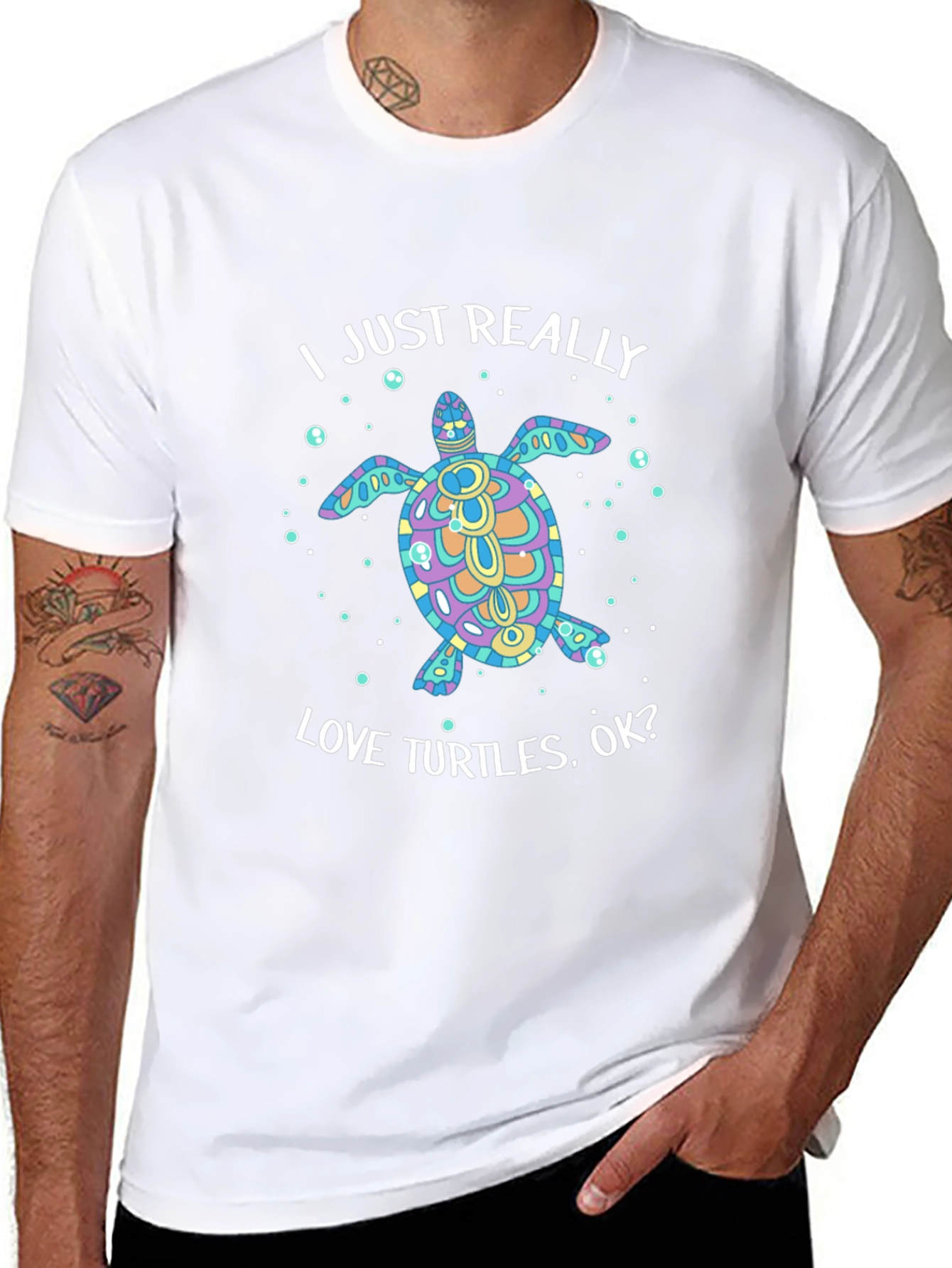 I Love Turtles Graphic T-Shirt