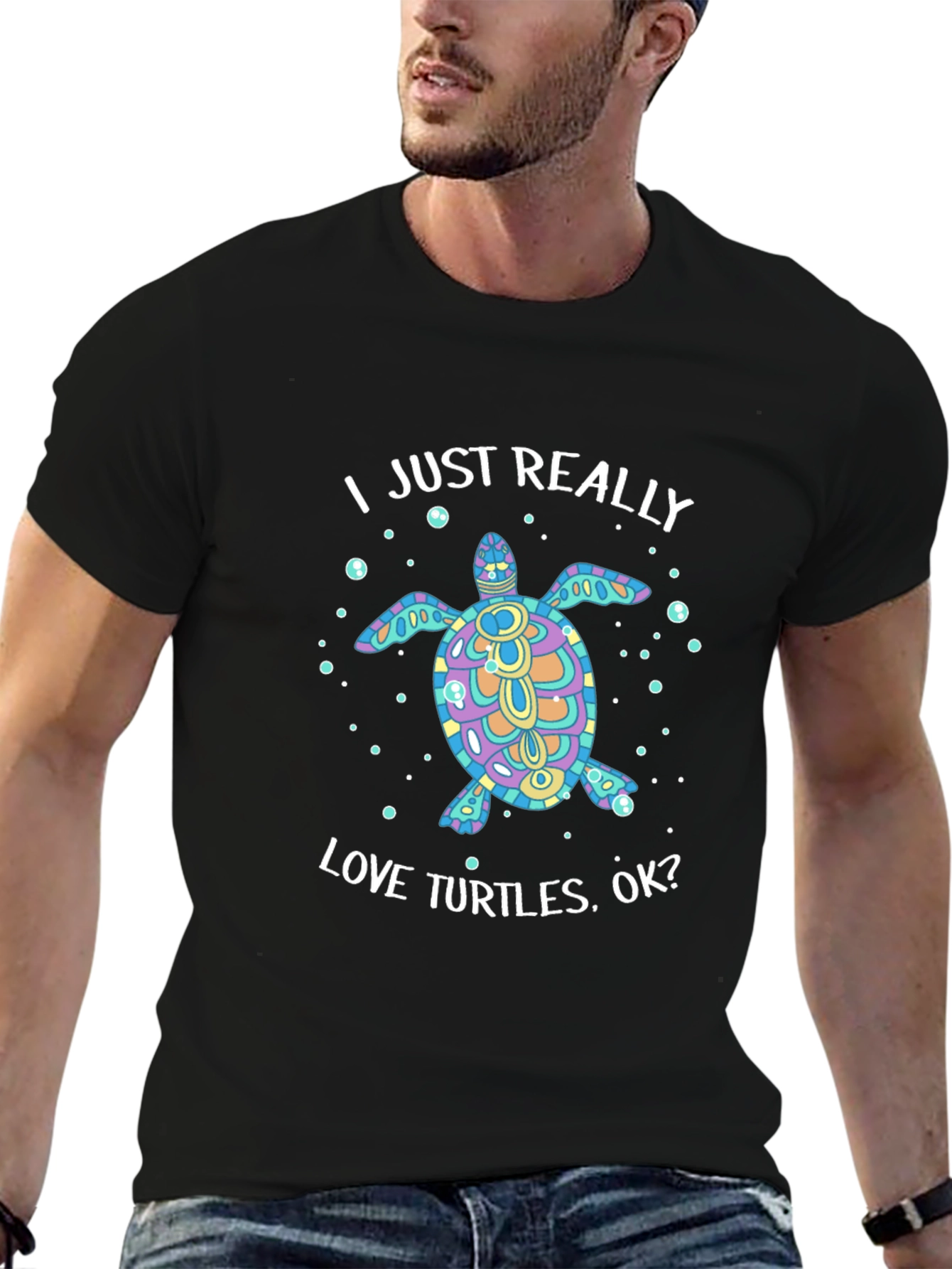 I Love Turtles Graphic T-Shirt