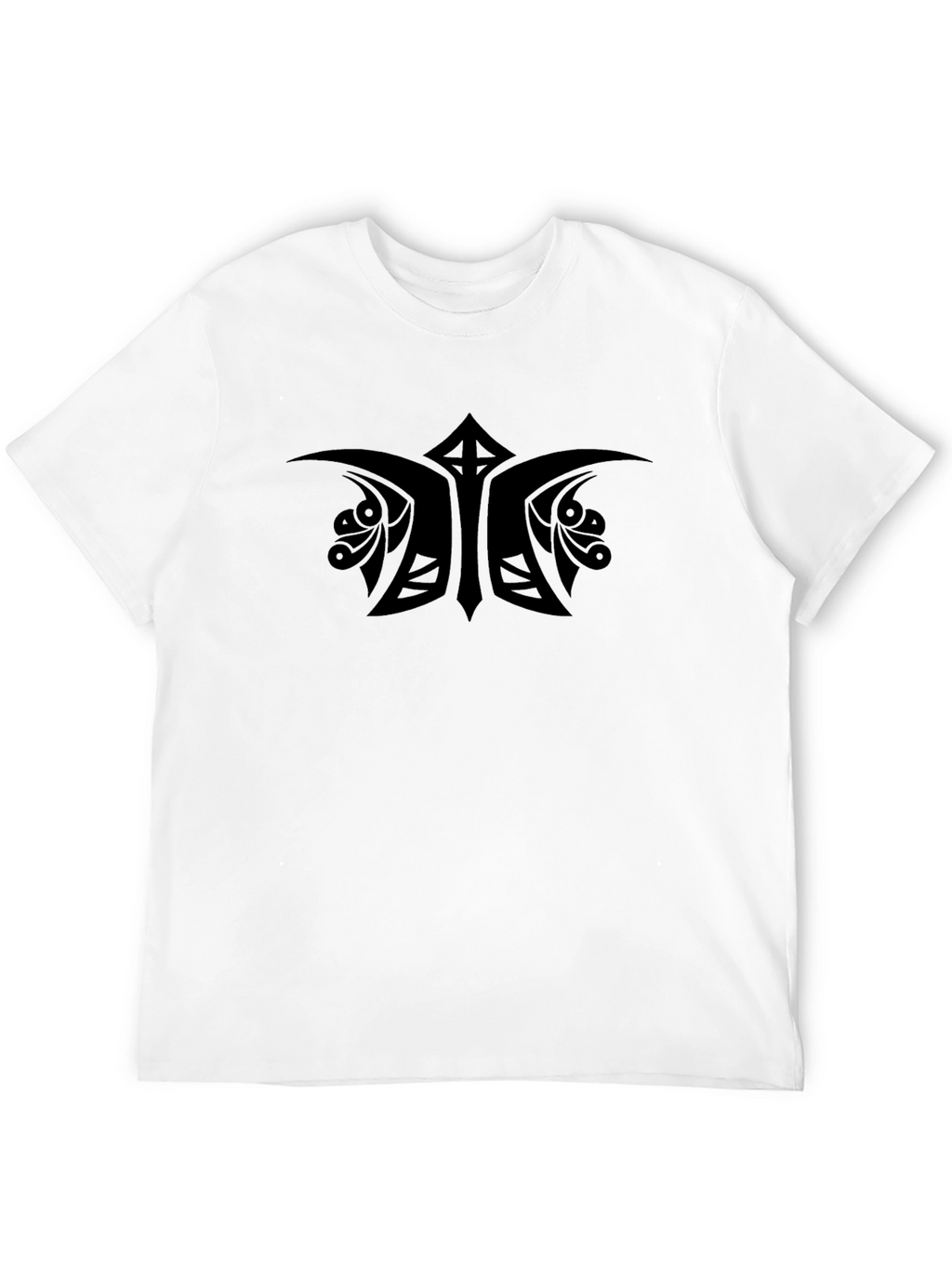 Black Tribal Graphic Tee - Stylish Casual Wear