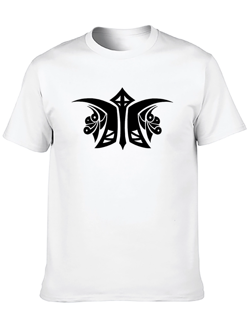 Black Tribal Graphic Tee - Stylish Casual Wear