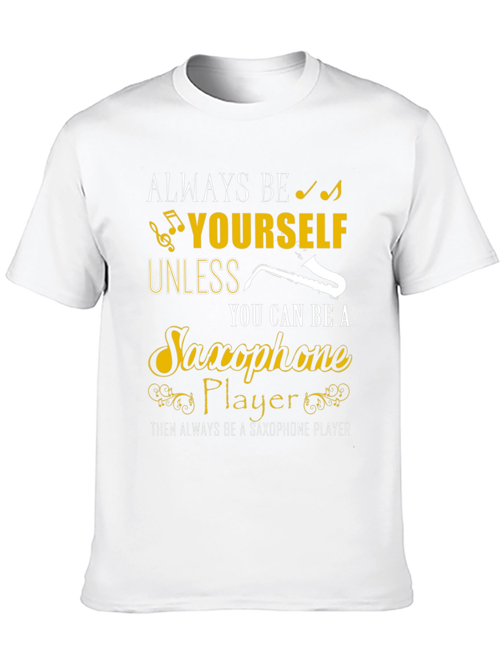 Saxophone Player Graphic Tee - Music Lover Shirt