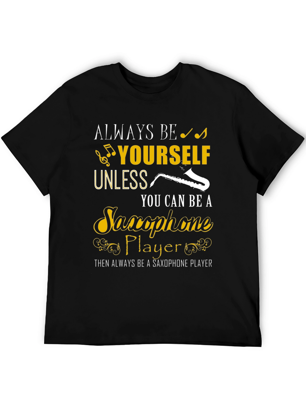 Saxophone Player Graphic Tee - Music Lover Shirt