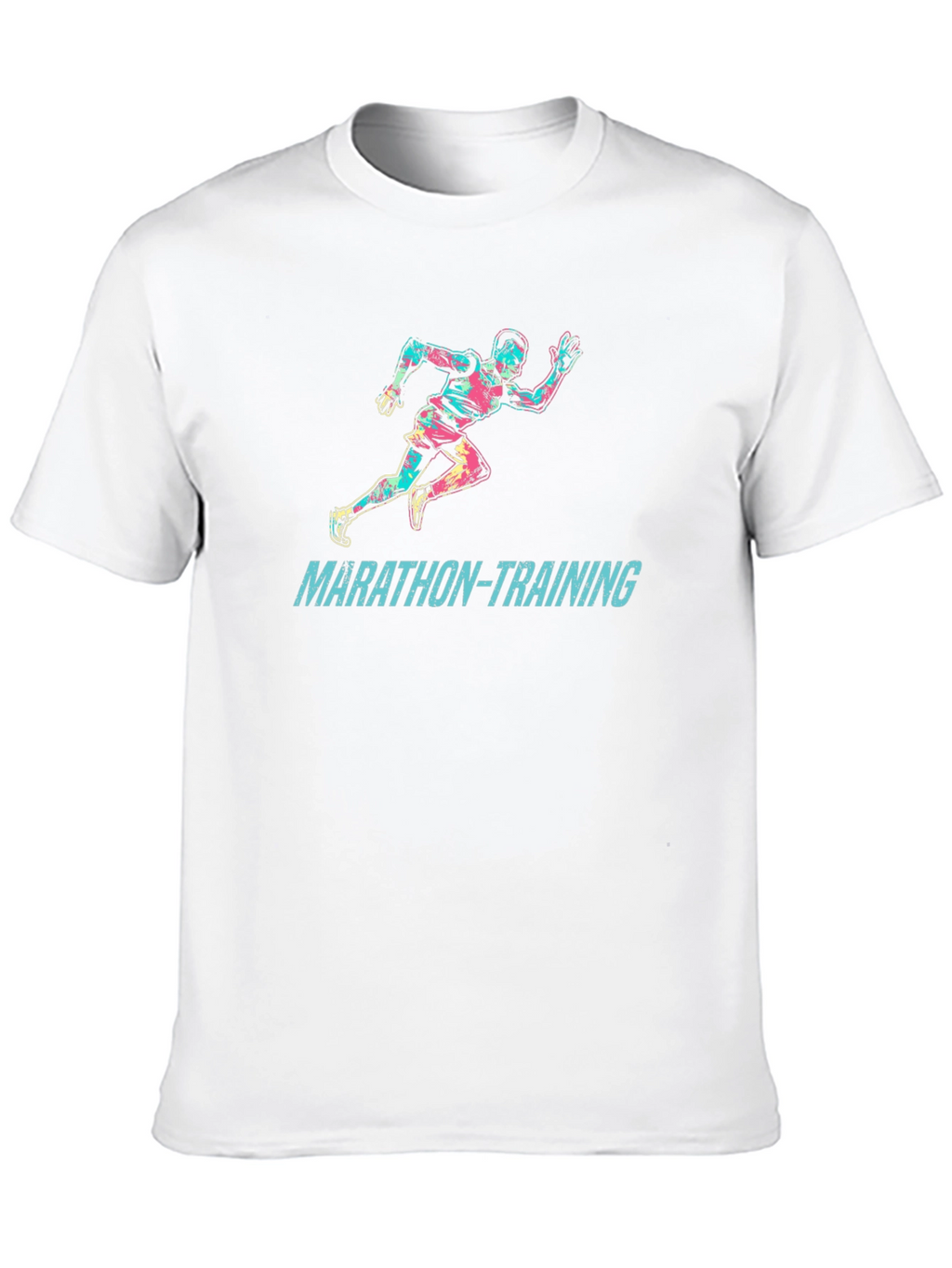Marathon Training Graphic T-Shirt - Runner Design