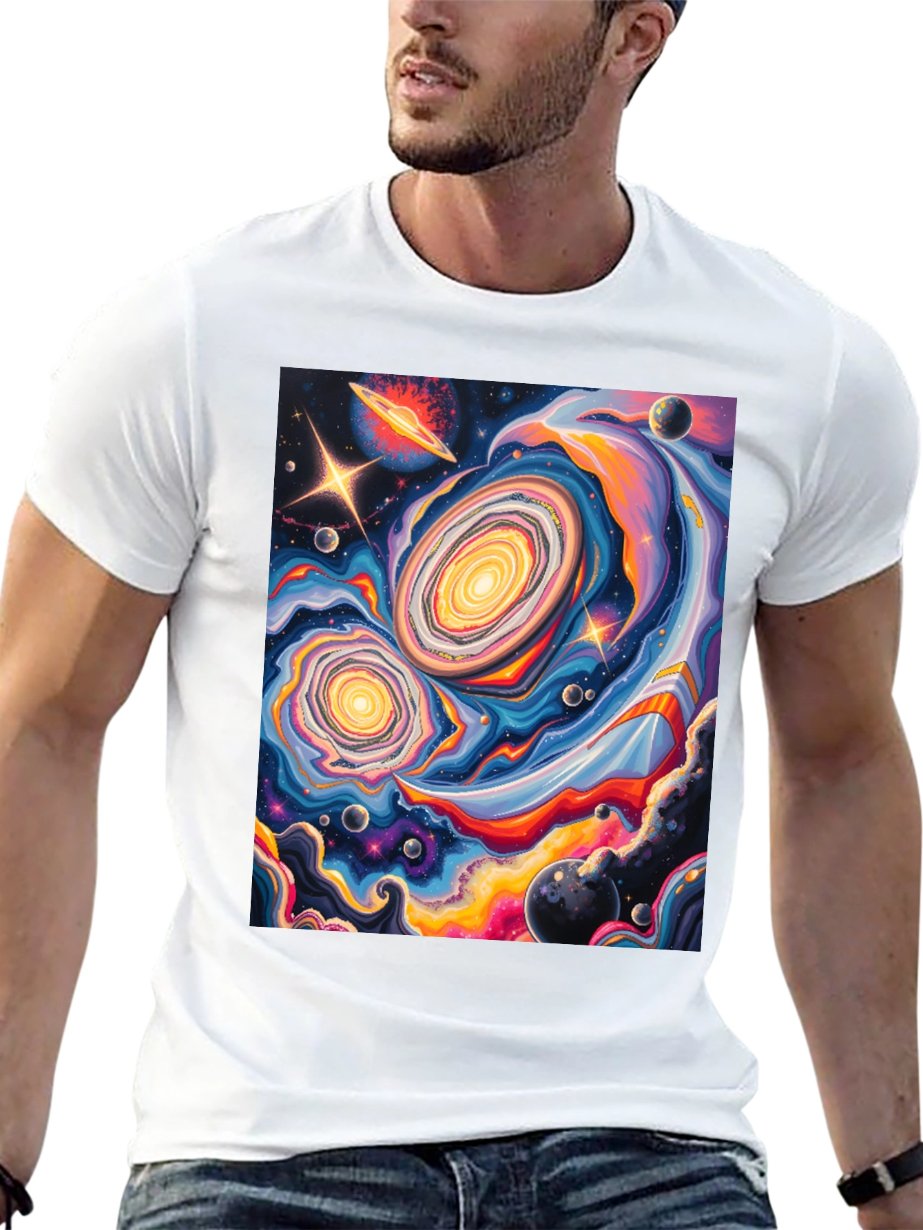 Cosmic Galaxy Graphic Tee